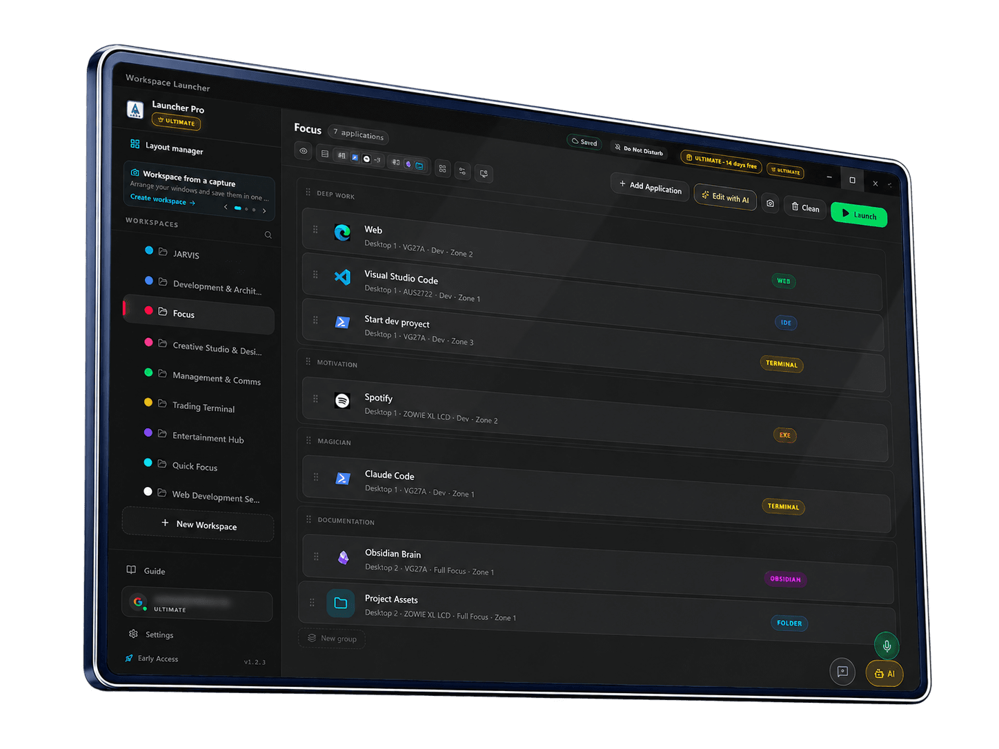 Your environment, ready in a click.
