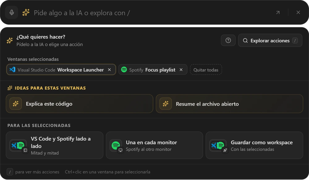 Omnibar con IA